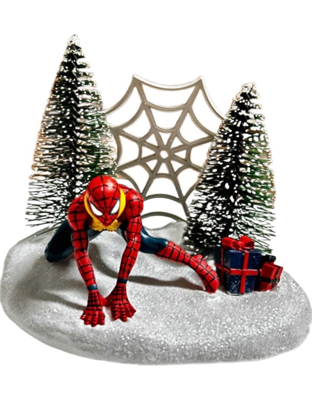 St. Nicholas Square ~ Christmas Marvel ~ Spider-Man Hand painted Figurine ~ New